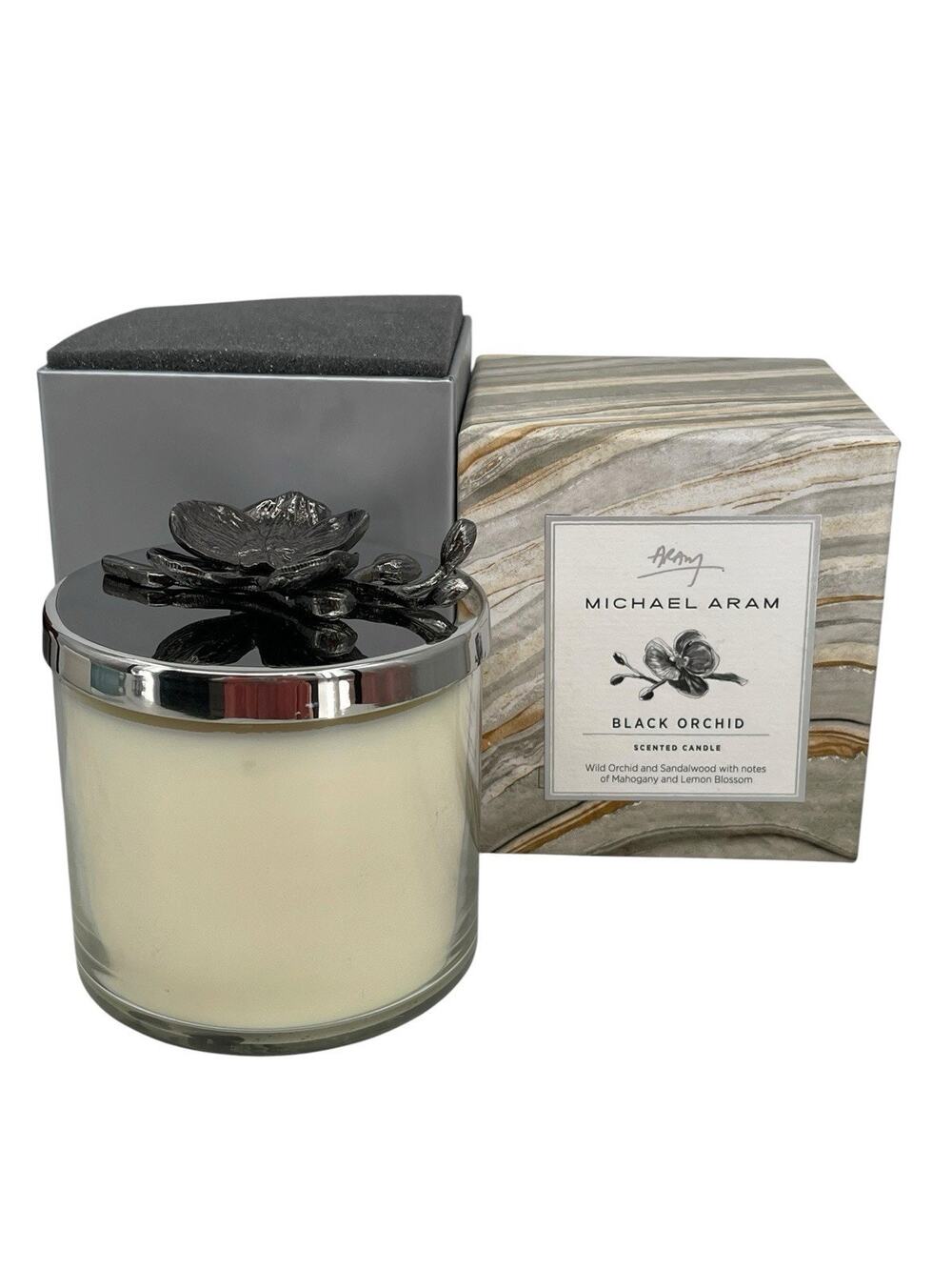 New Michael Aram Black Orchid Scented Candle